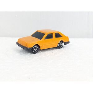 Vtg Tonka Ford Escort Car‎ Tough Ones Orange 1982 Toy 80s Hatchback Plastic